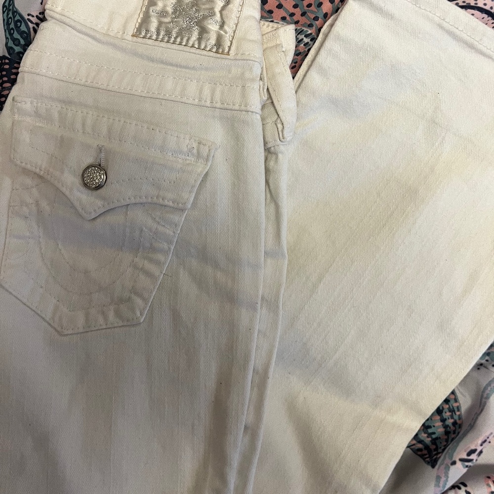 White true religion jeans size 25